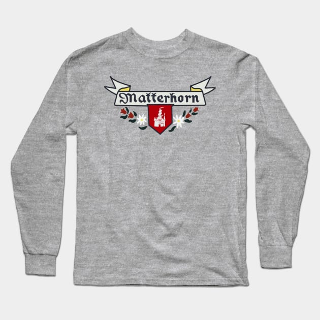 MATTERHORN BOBSLEDS Long Sleeve T-Shirt by Hundred Acre Woods Designs